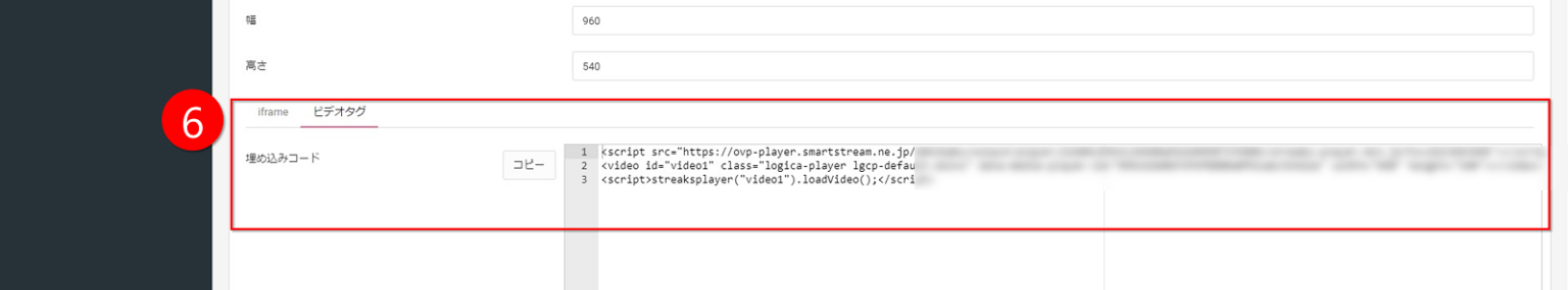 Streaming Web Player Settings tab